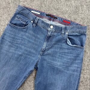 ALBERTO STONE Jeans  36x34 Blue Denim Modern Fit Superfit Mens